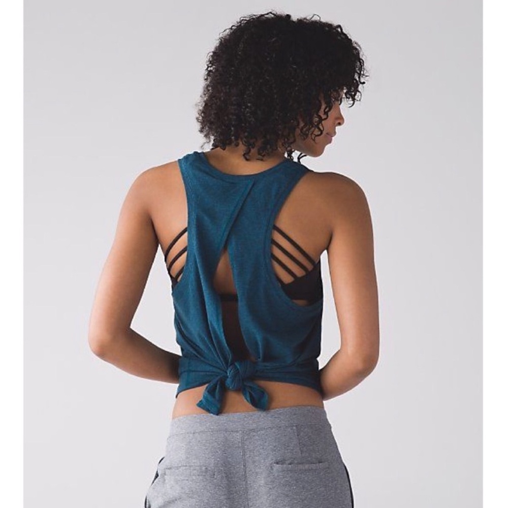 Lululemon All Tied Up Sleeveless Tank Top Alberta Lake Teal